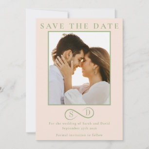 Reserve A Data Noiva e Noivo Infinity Casamento Minimalista Moder