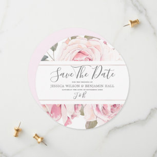 Reserve A Data Noiva Floral Aquarela Rosa Casamento 