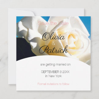 Reserve A Data Noiva Rosa Branca Moderna Economize a Data