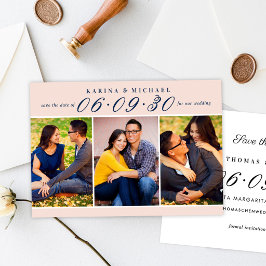 Reserve A Data Noiva Vermelha Três Colagem de Fotos Casamento