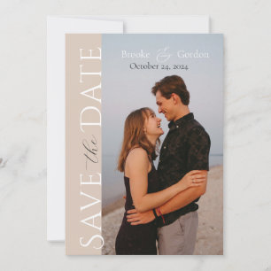 Reserve A Data Noivado de Foto do Elegante Moderno 2 Salve a Data