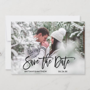 Reserve A Data Noivado de Fotografia do Casal de Script de Pincel