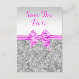 Reserve A Data Noivado Elegante Faux fur & Pink Arco Salvar Data