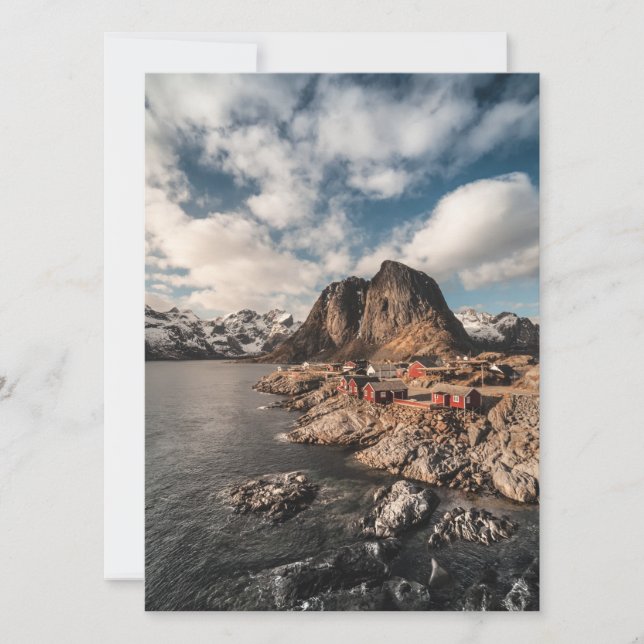 Reserve A Data Noruega Lofoten Hamnoy Card (Frente)