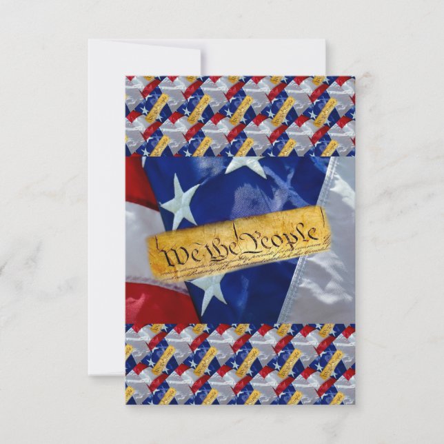 Reserve A Data Nós, A Bandeira Americana Da Pessoas (Frente)