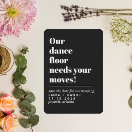 Reserve A Data Nossa pista de dança Citação engraçada Casamento