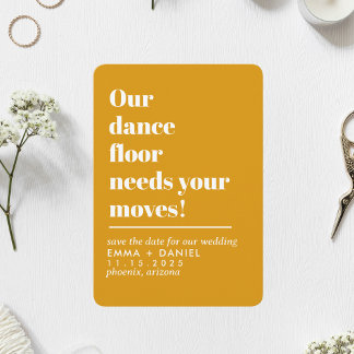 Reserve A Data Nossa pista de dança Citação engraçada Casamento