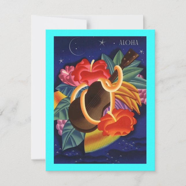 RESERVE A DATA NOTA DE SAVE THE DATE DE CASAMENTO TROPICAL FÁCIL  (Frente)