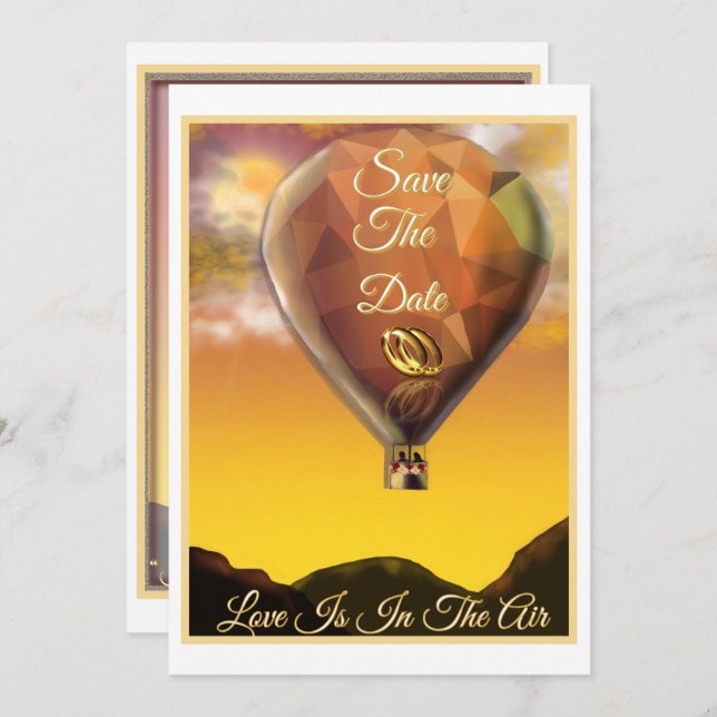 Reserve A Data O Amor Está No Ar (Frente/Verso)