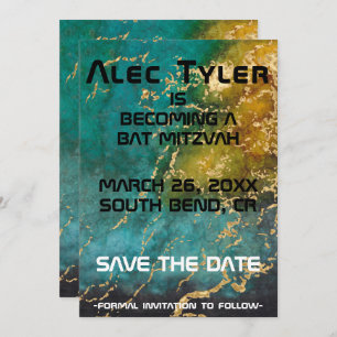 Reserve A Data O Espaço Do Bat Mitzvah Do Bar BM Salva A Data