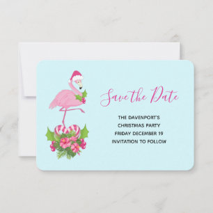 Reserve A Data O Flamingo Rosa no Natal do Whimsical