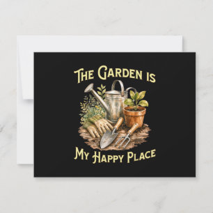 Reserve A Data O Jardim é o Meu Lugar Feliz - Amantes de Jardinag
