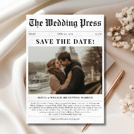 Reserve A Data O Jornal The Wedding Press Torre Eiffel Foto