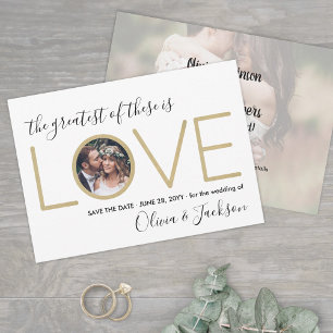 Reserve A Data O Maior de Todos é o Amor Duas Fotos Casamento Úni
