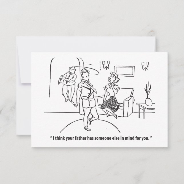 Reserve A Data O pai dela tem outra pessoa em mente, engraçado (Frente)