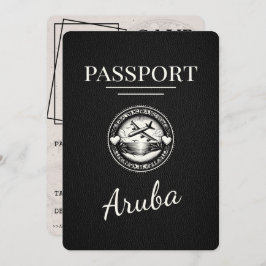 Reserve A Data O Passaporte Aruba Negro Salva A Data