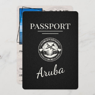 Reserve A Data O Passaporte Aruba Negro Salva A Data