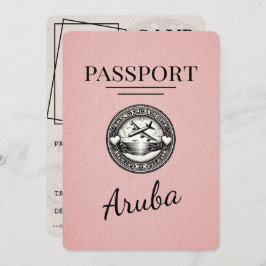 Reserve A Data O Passaporte Aruba Rosa Salva A Data
