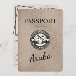 Reserve A Data O Passaporte Beige Aruba Salva A Data