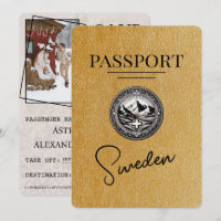 O Passaporte De Suecia Dourado Guarda A Data