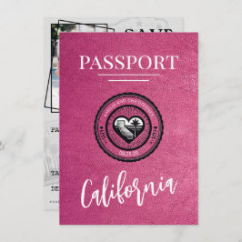 Reserve A Data O Passaporte Magenta California Salva A Data