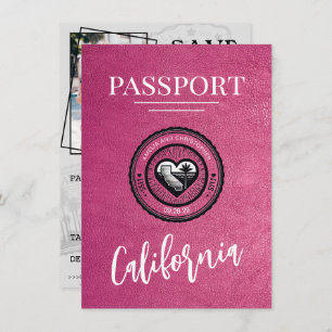 Reserve A Data O Passaporte Magenta California Salva A Data