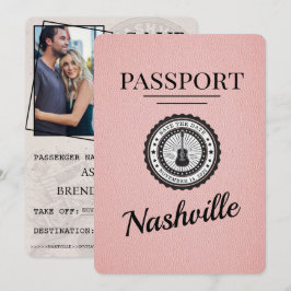 Reserve A Data O Passaporte Nashville Rosa Salva A Data