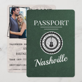 Reserve A Data O Passaporte Nashville Verde Salva A Data