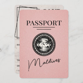Reserve A Data O Passaporte Rosa Maldivas Salva A Data
