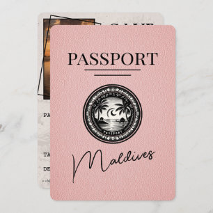 Reserve A Data O Passaporte Rosa Maldivas Salva A Data