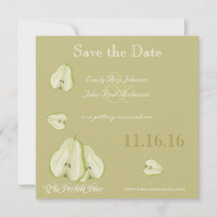 Reserve A Data O Save the Date da Pera Perfeita