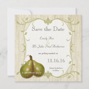Reserve A Data O Save the Date da Pera Perfeita