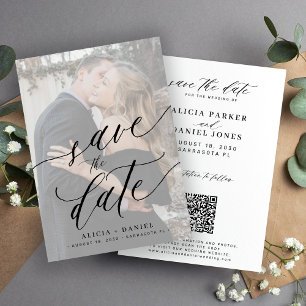 Reserve A Data O script moderno qr code foto casamento salvar dat