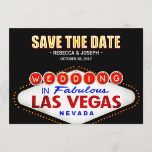 Reserve A Data O sinal de néon de Las Vegas - salvar o casamento