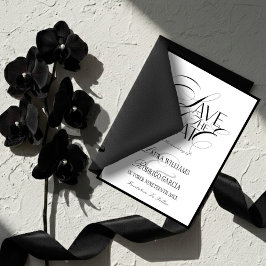 Reserve A Data Old Money Photo Flat Save The Date Card