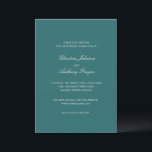 Reserve A Data Old Money Teal Classic Wedding<br><div class="desc">A timeless old money style wedding save the date with elegant typography and a classic minimalist layout. Perfect for luxury weddings,  formal events,  and sophisticated celebrations.</div>