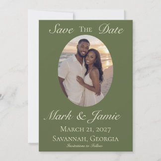 Reserve A Data Olive & Bege Salve o Dia