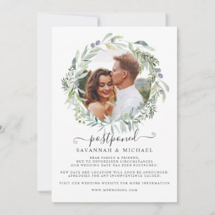 Reserve A Data Olive Wreath Foto adiada casamento