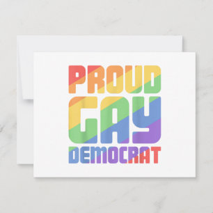 Reserve A Data Orgulhoso Democrata Gay Engraçado LGBT