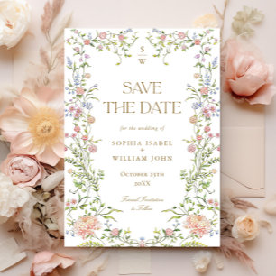 Reserve A Data Ornamentado Grace Pastel Blush Casamento Floral