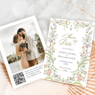 Reserve A Data Ornamentado Grace Pastel Blush Foto Floral Casamen