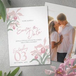 Reserve A Data Orquídea cattleya em rosa poeirento foto personali
