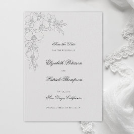 Reserve A Data Orquídea Elevada Marfim Formal Casamento Tradicion