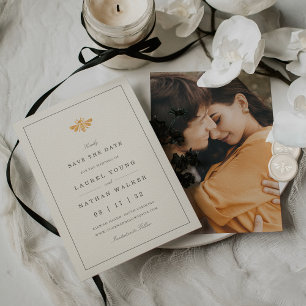 Reserve A Data Ouro Watercolor Bee Photo