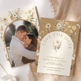 Reserve A Data Outono Boho Fotografia de Casamento de Flores Silv