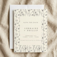 Padrão contínuo de delicadas flores silvestres par