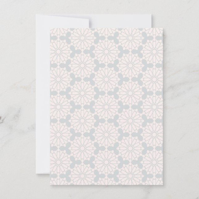 Reserve A Data Padrão Geométrico Islâmico (Frente)