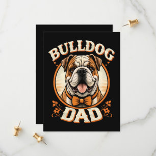 Reserve A Data Pai Bulldog – Dia dos Pais Vintage Bulldog Fofo