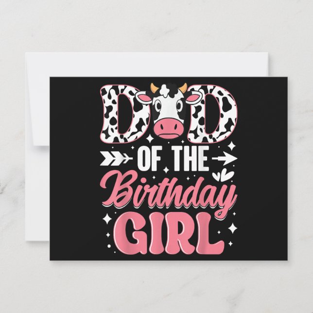 Reserve A Data Pai Da Garota De Aniversário Pai Pai (Frente)