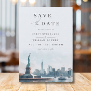 Reserve A Data Paisagem de Nova York Casamento Liberdade Salve a 